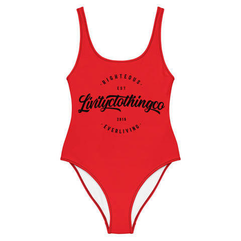 Livity Elite Collection One-Piece Swimsuit - Red